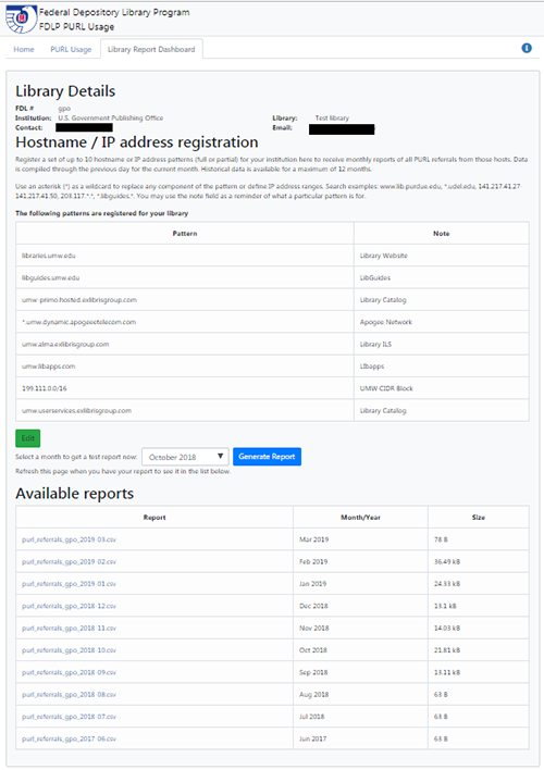 Image of Library Dashboard.