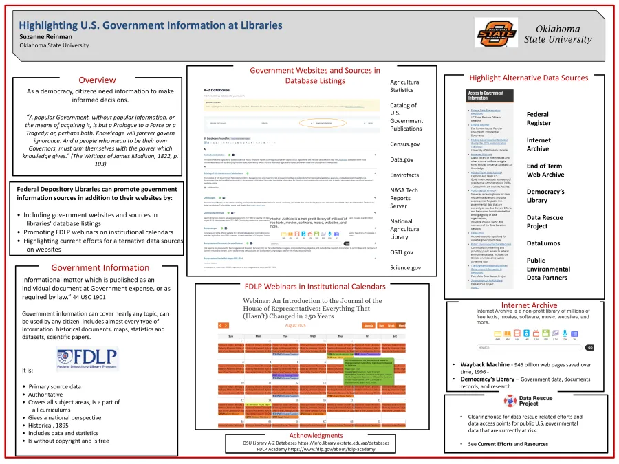 Highlighting U.S. Government Information at Libraries