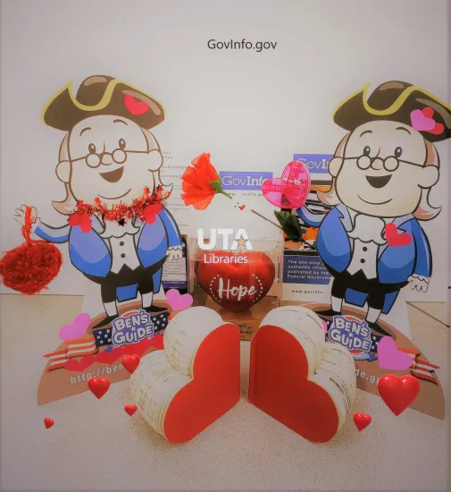 Love from library patrons is abundant at the University of Texas at Arlington Libraries, and Ben is in the Valentines spirit.