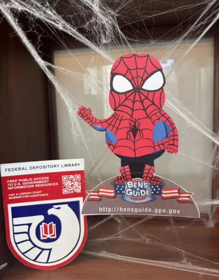 SpiderBen is spinning his webs throughout the University of Puerto Rico Law Library, weaving together all the knowledge it holds.